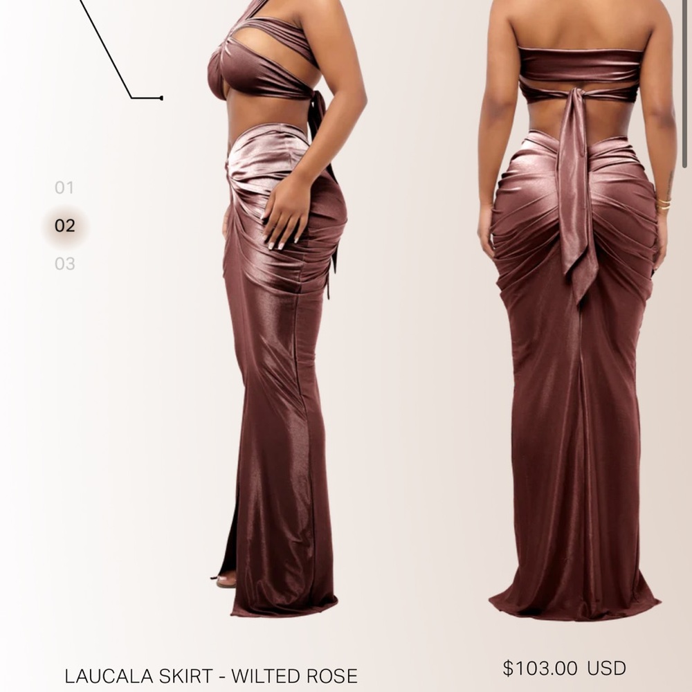 LAUCALA SKIRT & CROP TOP SET - Picture 7 of 7